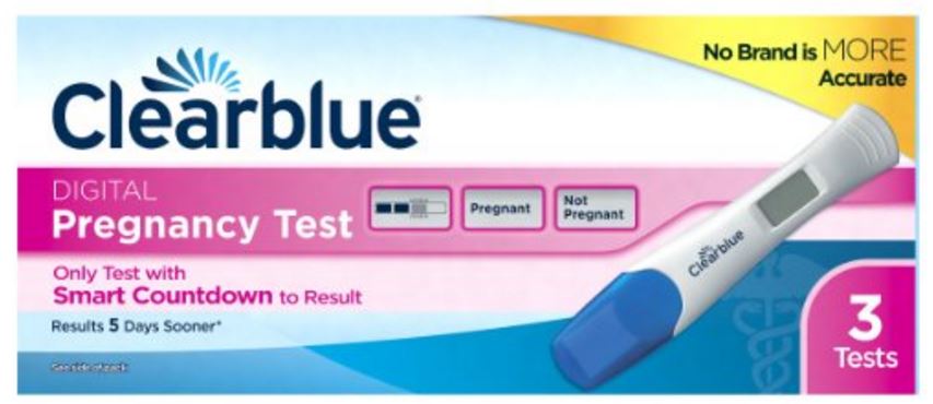 Clear Blue Digital Pregnancy Test with Countdown