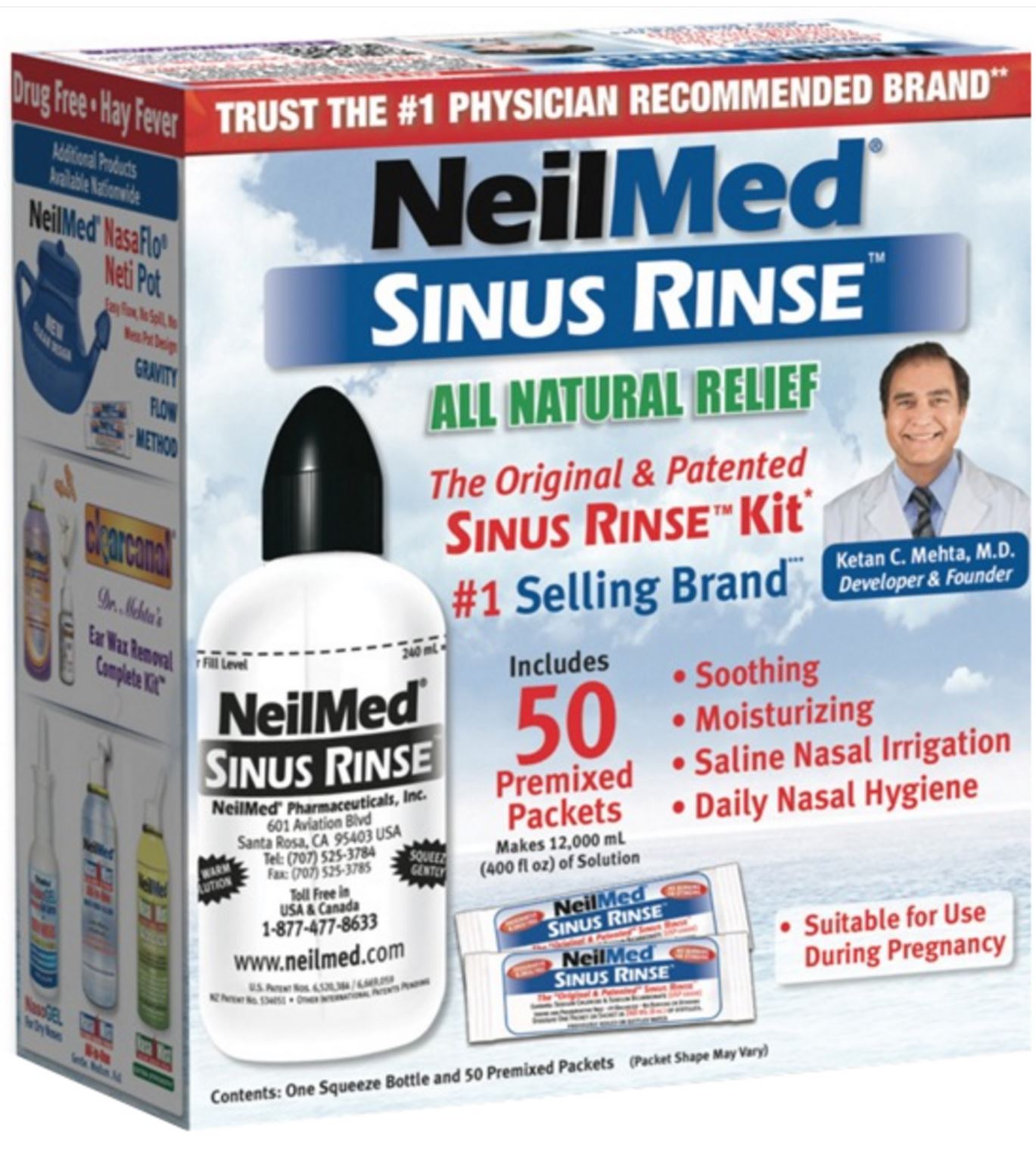 NeilMed Sinus Rinse for congestion during pregnancy