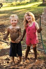 child naturists mud