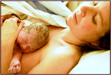 newborn skin to skin